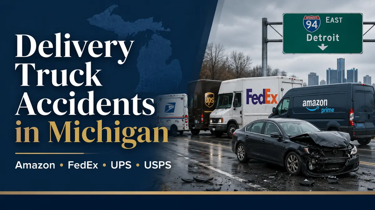 What If an Amazon, FedEx, UPS, or Delivery Truck Hits You in Michigan?
