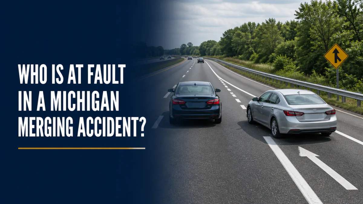 Who Is at Fault in a Michigan Merging Accident?