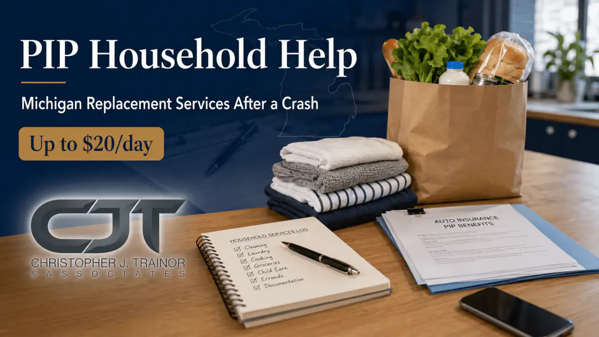 What Replacement Services Can Michigan No-Fault Pay After a Crash?