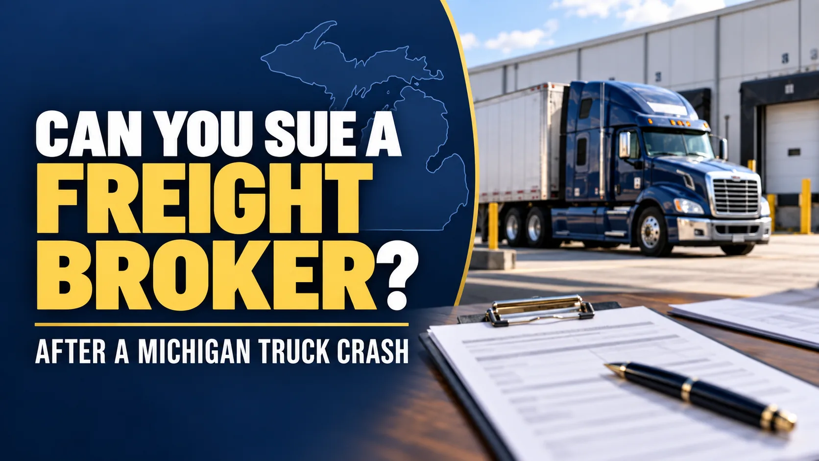 Can You Sue a Freight Broker After a Michigan Truck Crash?
