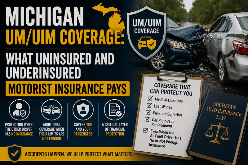 Michigan UM/UIM Coverage After a Car Accident: What It Pays