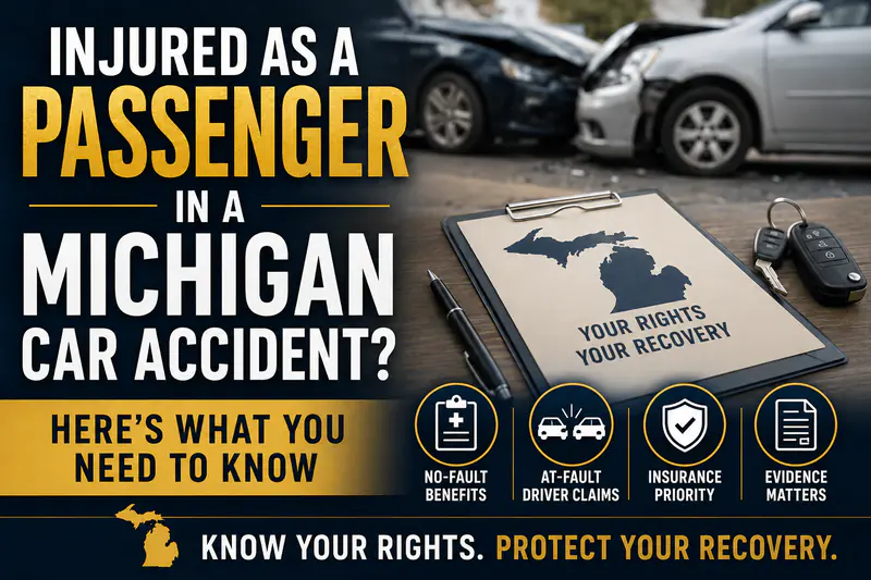 Passenger Injury Claims After a Michigan Car Accident