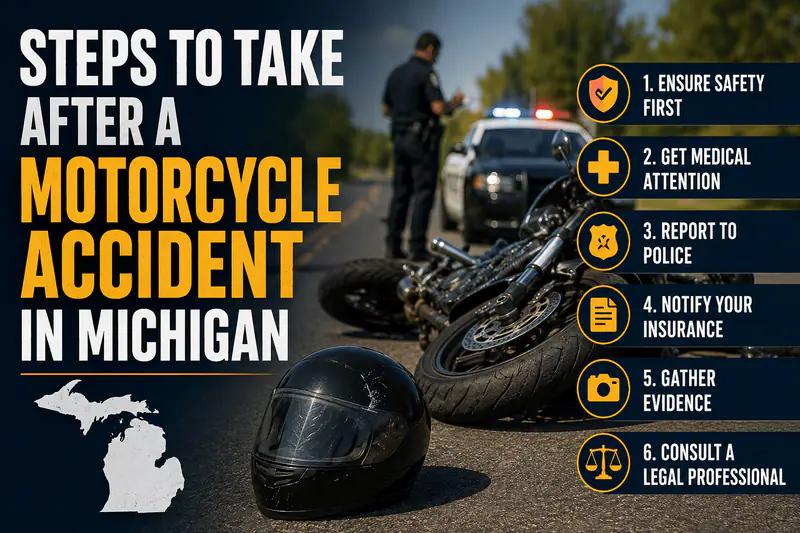 Steps to Take After a Motorcycle Accident in Michigan