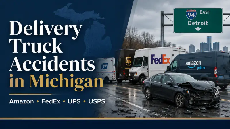 What If an Amazon, FedEx, UPS, or Delivery Truck Hits You in Michigan?