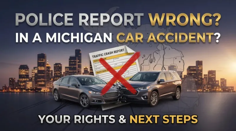What If the Police Report Is Wrong After a Michigan Car Accident?
