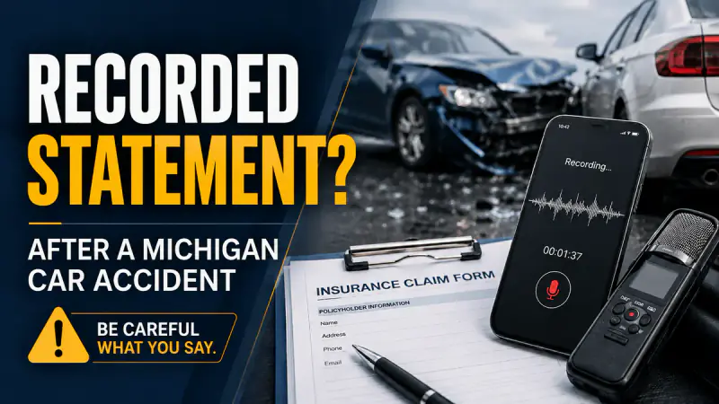 Should I Give a Recorded Statement After a Michigan Car Accident?