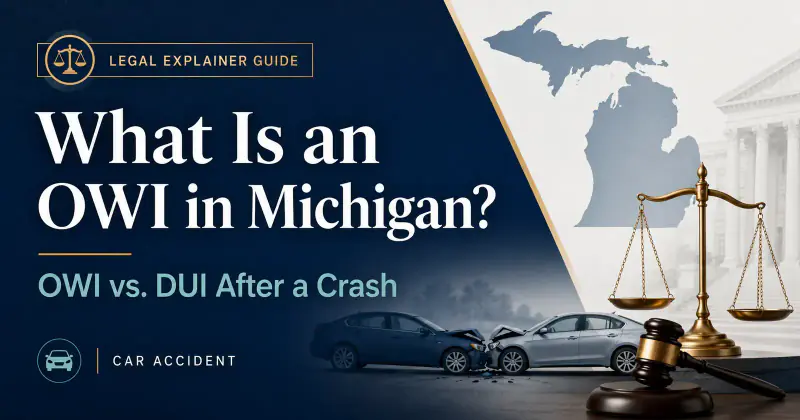 What Is an OWI in Michigan? OWI vs. DUI After a Crash
