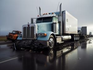 Saginaw, MI – Truck Crash Reported on Stevens St near Michigan Ave